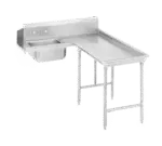 Advance Tabco DTS-G70-108R, Dishtable, Soiled "L" Shaped