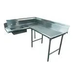 Advance Tabco DTS-K70-144R, Dishtable, Soiled "L" Shaped