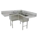 Advance Tabco FC-K6-18D, Sink, Corner, Compartment