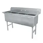 Advance Tabco FS-3-2424, Sink, (3) Three Compartment