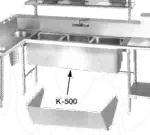 Advance Tabco , K-500, Sink Apron