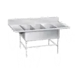 Advance Tabco K7-3-2030-24RL, Sink, (3) Three Compartment