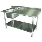 Advance Tabco KMS-11B-306L, Work Table, With Prep Sink(s)