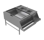 Advance Tabco PR-42X42-10-L, Underbar Ice Bin/Cocktail Station, Pass-Thru Combo