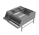 Advance Tabco PR-42X42-10-R, Underbar Ice Bin/Cocktail Station, Pass-Thru Combo
