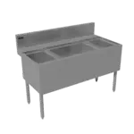 Advance Tabco PRC-24-60LR-10, Underbar Ice Bin/Cocktail Station, Bottle Well Bin