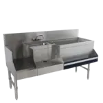 Advance Tabco PRU-24-60R-10, Underbar Ice Bin/Cocktail Station, Blender Station