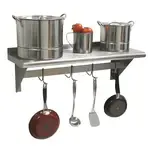 Advance Tabco PS-15-60, Overshelf, Wall-Mounted With Pot Rack