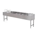 Advance Tabco SLC-84C-L, Underbar Ice Bin/Cocktail Station, Sink Combo