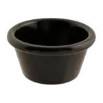 AllPoints Foodservice Parts & Supplies 2801380, Dining Supplies, Food Serving, Condiment Cups & Bowls, Black, Smooth