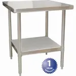 AllPoints Foodservice Parts & Supplies BPT-3030SL, Furniture & Decor, Tables, Prep Tables, 34" W, 35" L