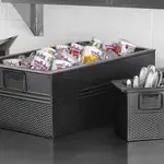 American Metalcraft BEVB6612, Tub, Hammered, Rectangular, Third-Size, Black