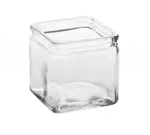 American Metalcraft GJ24, Storage Jar / Ingredient Canister, Glass, 24 Oz, Clear, Square