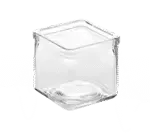 American Metalcraft GJ6, Glass Jar, Square, 6 Oz