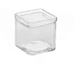 American Metalcraft GJ8, Glass Jar, Square, 8 Oz