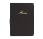 American Metalcraft MCCRLSBL, Menu Cover, Black, Faux Leather
