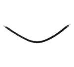 American Metalcraft RSCLRPCHBL, Barrier Rope, Braided, Black