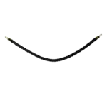 American Metalcraft RSCLRPGOBL, Barrier Rope, Braided, Black