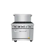 Atosa USA AGR-6B-LP, Gas Range, Liquid Propane, 36" W, (6) 32000 BTU Open Burners