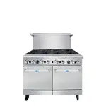 Atosa USA AGR-8B-LP, Gas Range, Liquid Propane, 48" W, (8) 32000 BTU Open Burners