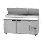 Beverage Air DP67HC, Refrigerated Counter, Pizza Prep Table