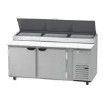 Beverage Air DP72HC, Refrigerated Counter, Pizza Prep Table