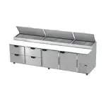 Beverage Air , DPD119HC-4, Refrigerated Counter, Pizza Prep Table