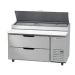 Beverage Air DPD60HC-2, Refrigerated Counter, Pizza Prep Table