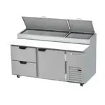 Beverage Air DPD67HC-2, Refrigerated Counter, Pizza Prep Table