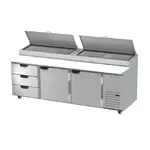 Beverage Air , DPD93HC-3, Refrigerated Counter, Pizza Prep Table