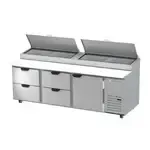 Beverage Air DPD93HC-4, Refrigerated Counter, Pizza Prep Table