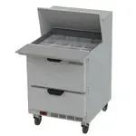 Beverage Air SPED27HC-12M-B, Refrigerated Counter, Mega Top Sandwich / Salad Unit