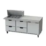 Beverage Air SPED72HC-12M-4, Refrigerated Counter, Mega Top Sandwich / Salad Unit