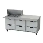 Beverage Air SPED72HC-12M-6, Refrigerated Counter, Mega Top Sandwich / Salad Unit