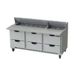 Beverage Air SPED72HC-18C-6, Refrigerated Counter, Sandwich / Salad Unit