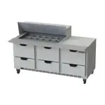 Beverage Air SPED72HC-18M-6, Refrigerated Counter, Mega Top Sandwich / Salad Unit