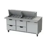 Beverage Air SPED72HC-24M-4, Refrigerated Counter, Mega Top Sandwich / Salad Unit