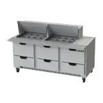Beverage Air SPED72HC-24M-6, Refrigerated Counter, Mega Top Sandwich / Salad Unit