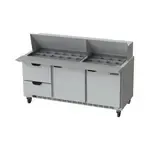 Beverage Air SPED72HC-30M-2, Refrigerated Counter, Mega Top Sandwich / Salad Unit