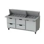 Beverage Air SPED72HC-30M-4, Refrigerated Counter, Mega Top Sandwich / Salad Unit