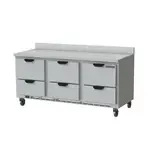 Beverage Air WTRD72AHC-6-FIP, Refrigerated Counter, Work Top
