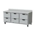 Beverage Air WTRD72AHC-6, Refrigerated Counter, Work Top