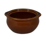CAC China OC-12-BWN, Soup Bowl Crock, Onion