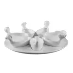 CAC China PTA-7-S, Dish & Tray Set