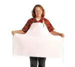 Chef Revival 600BAW-XL, Bib Apron, White, Poly Cotton, Adjustable