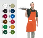 Chef Revival 601BAC-BK, Bib Apron, Black, Poly Cotton