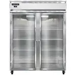 Continental Refrigerator , 2FENGD, Freezer, Reach-In, Two-Section, Self-Contained, Glass Doors