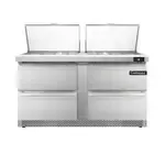 Continental Refrigerator D60N24M-FB-D, Refrigerated Counter, Mega Top Sandwich / Salad Unit