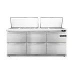 Continental Refrigerator D72N27M-FB-D, Refrigerated Counter, Mega Top Sandwich / Salad Unit