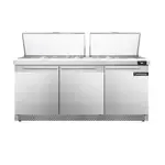 Continental Refrigerator D72N27M-FB, Refrigerated Counter, Mega Top Sandwich / Salad Unit